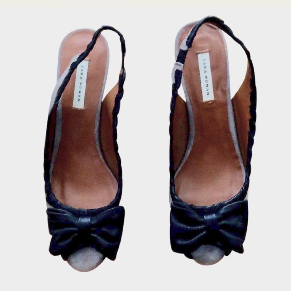 💥PRICE⬇️ NWT Zara Suede Kitten Heels w/ leather